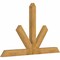 Ekena Millwork Saratoga Rough Sawn Timber Gable Bracket, Western Red Cedar, 84"W x 53"H x 4"D x 6"F, 15/12 Pitch GBW084X53X0406SAR00RWR - alternate 2